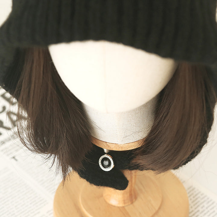 Fox Plush Knit Beanie