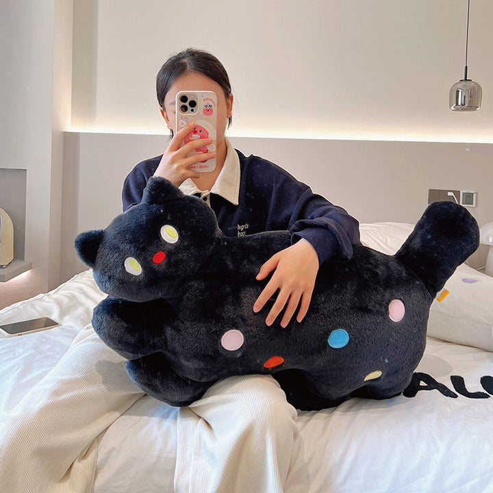 Cute Polka Dot Cat Plush Pillow