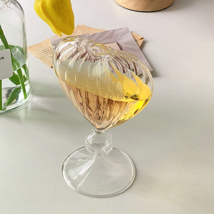 Heart-Shaped Cocktail Goblet