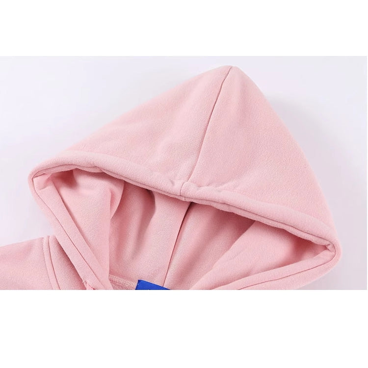 Japanese style rabbit stars loose fleece sweatshirt