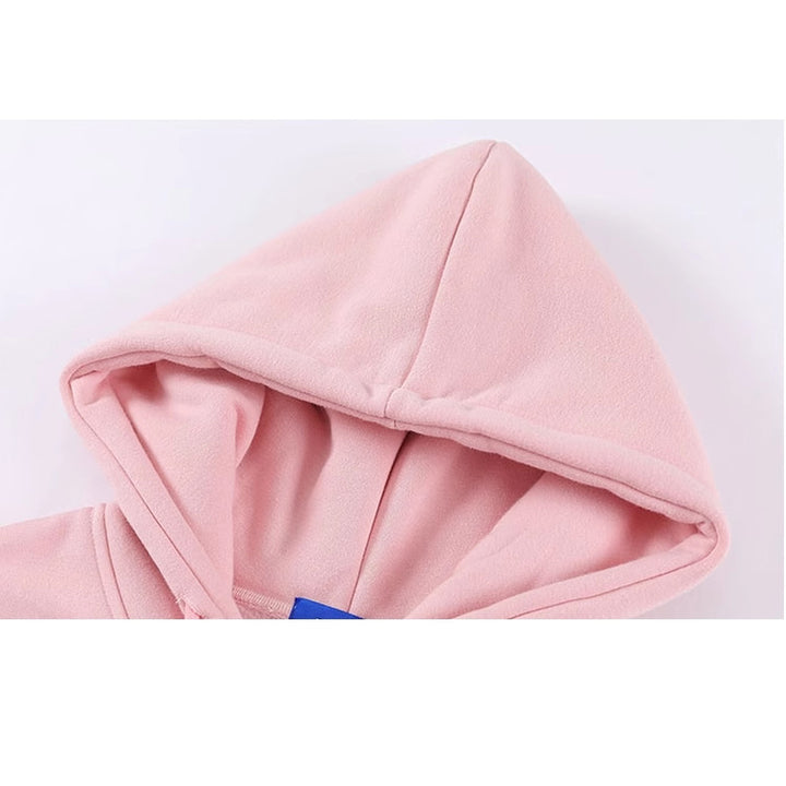 Japanese style rabbit stars loose fleece sweatshirt