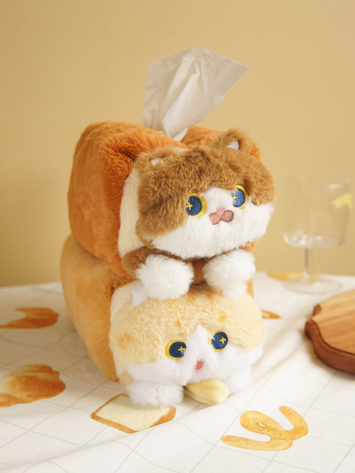Cute Plush Cat Tissue Box