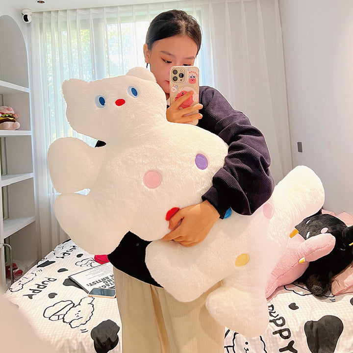 Cute Polka Dot Cat Plush Pillow