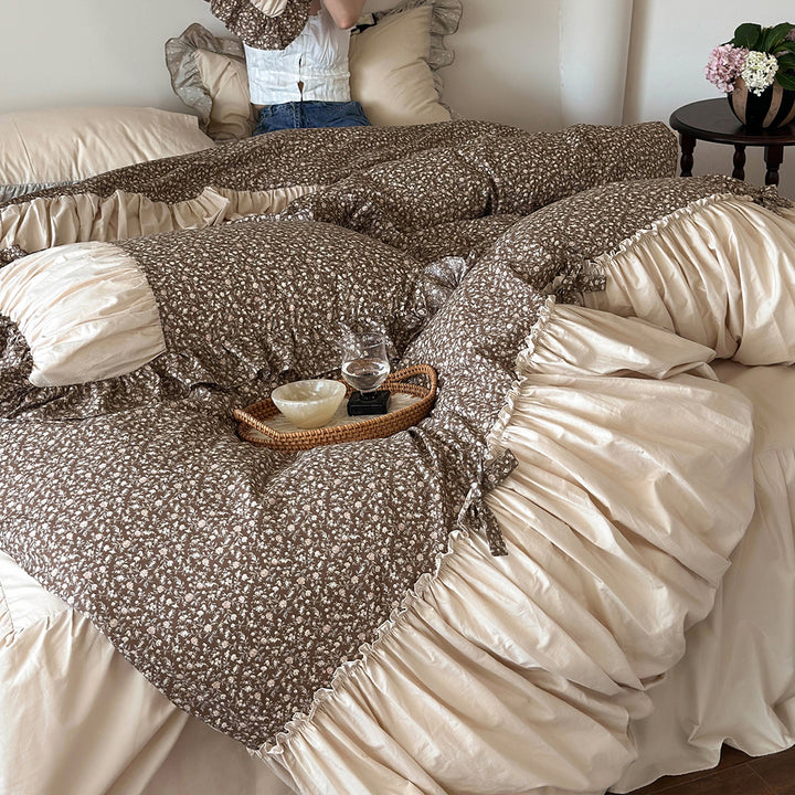 Vintage Farmhouse Cotton Bedding Set