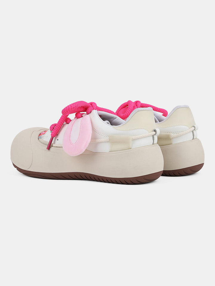 Cute Bunny Ears Round-Toe Flats