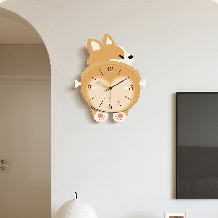 Cute Corgi Wall Clock