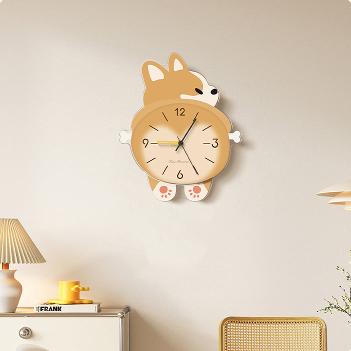 Cute Corgi Wall Clock