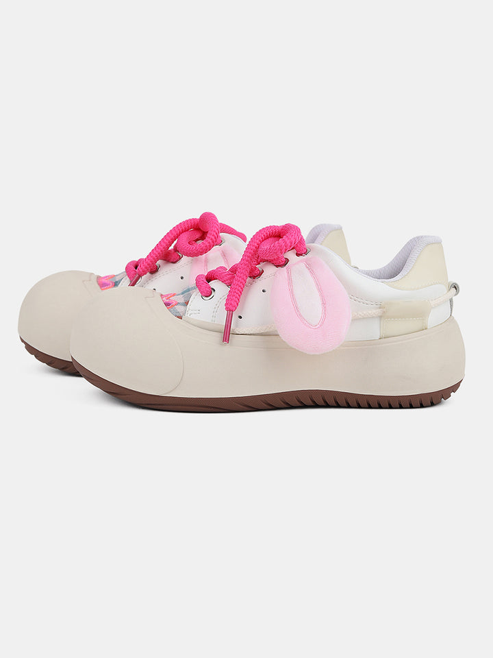 Cute Bunny Ears Round-Toe Flats