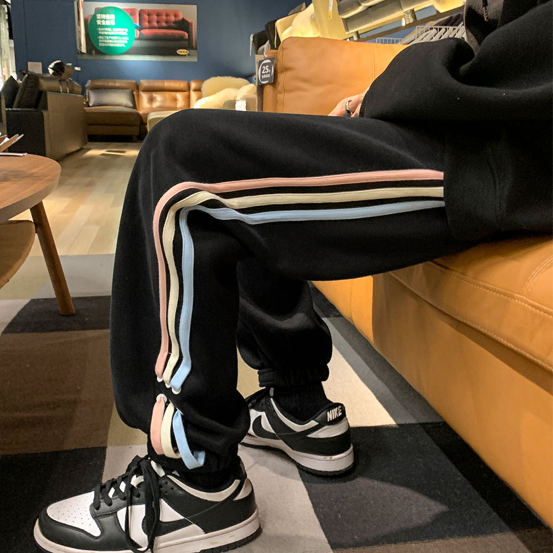Autumn Winter Striped Casual Pants