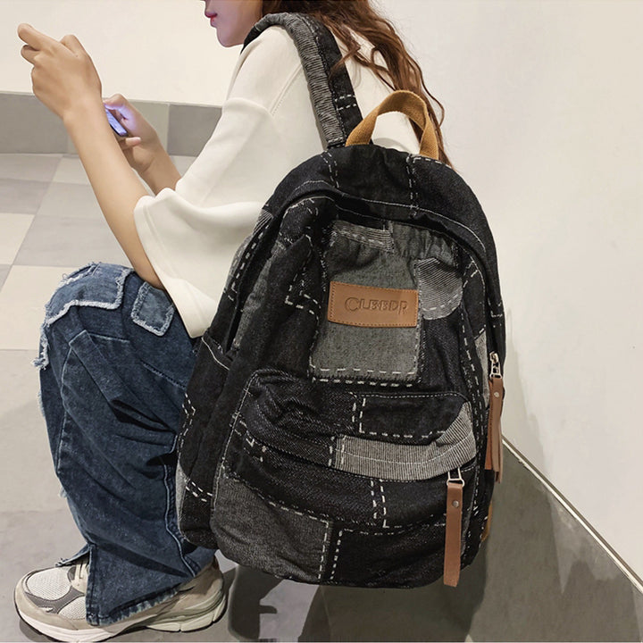Vintage Denim Backpack