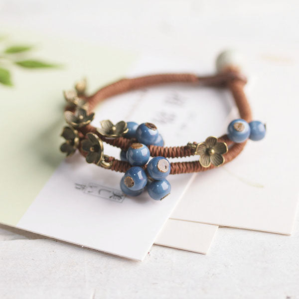 Handmade Blueberry Bracelet
