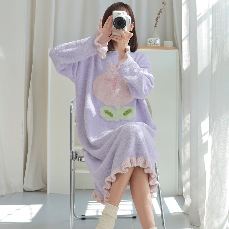 Cartoon Shark Winter Pajamas Dress JK3688 – Juvkawaii