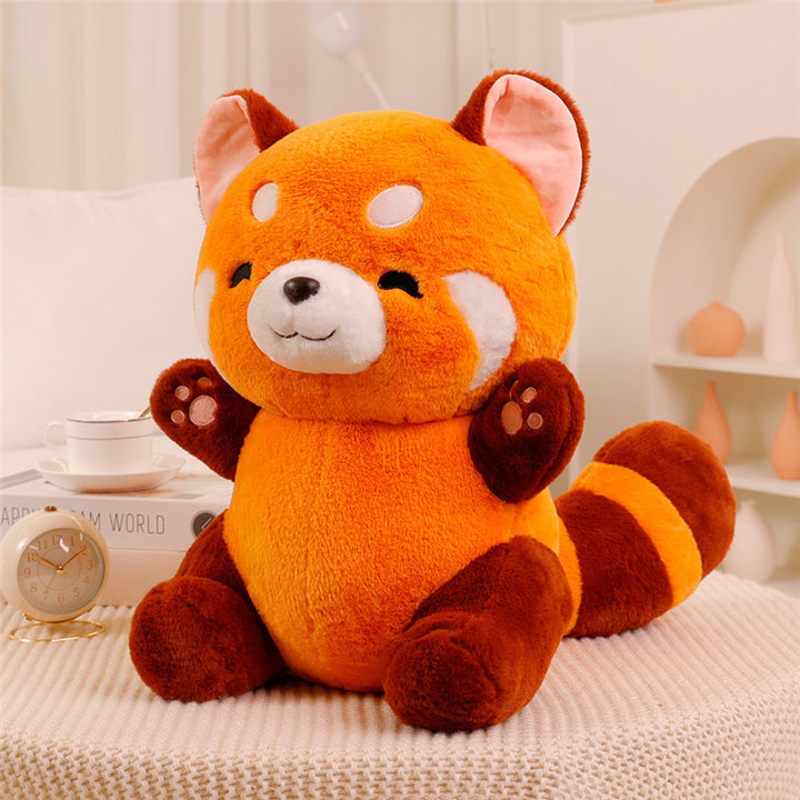 Happy Little Red Bear Plush Toy