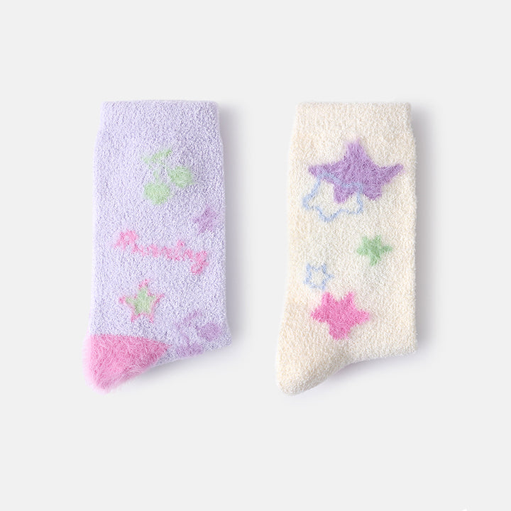 Cute Cartoon Coral Fleece Thick Winter Socks