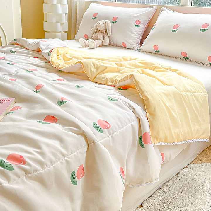 Tulips Print Blanket for Summer