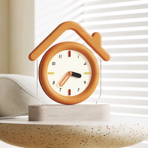 Cute House Clock - With Light