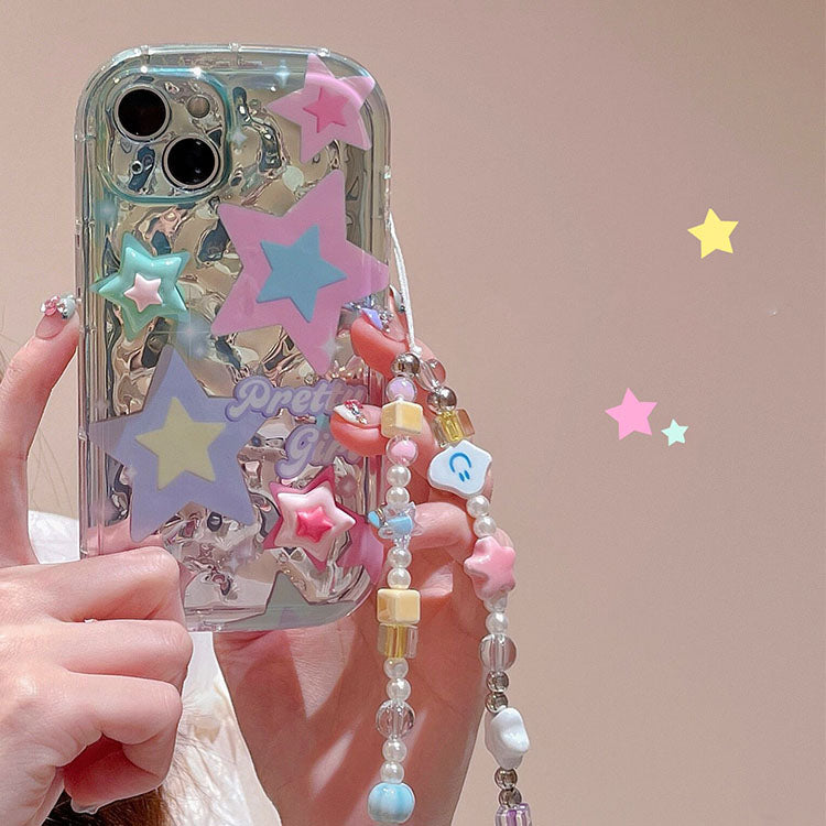 Cool Embossed 3D Star iPhone Case