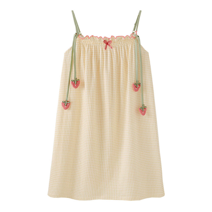 Strawberry Losse Pajamas Dress