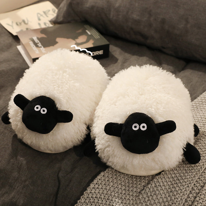 Cute Sheep Plush Slippers