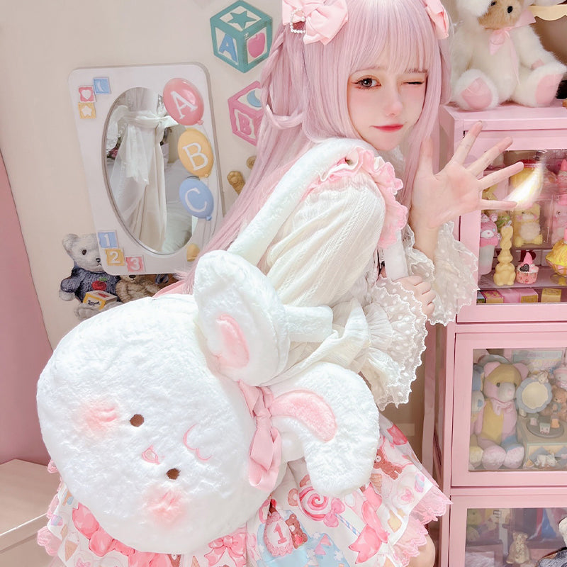 Cute Fuzzy Bunny Bag