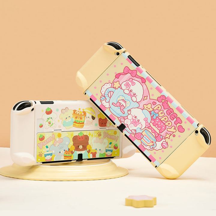 Sweet Puppy & Bear Protective Case for Switch OLED