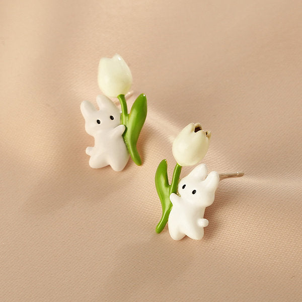 Tulip Bunny Earrings