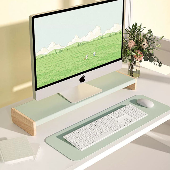 Simplicity Meets Modernity Wooden Monitor Stand