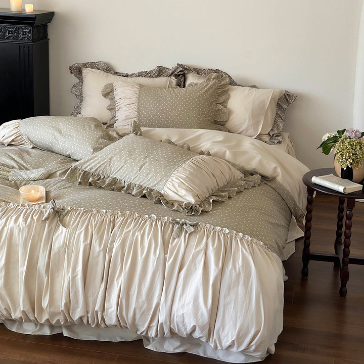Vintage Farmhouse Cotton Bedding Set