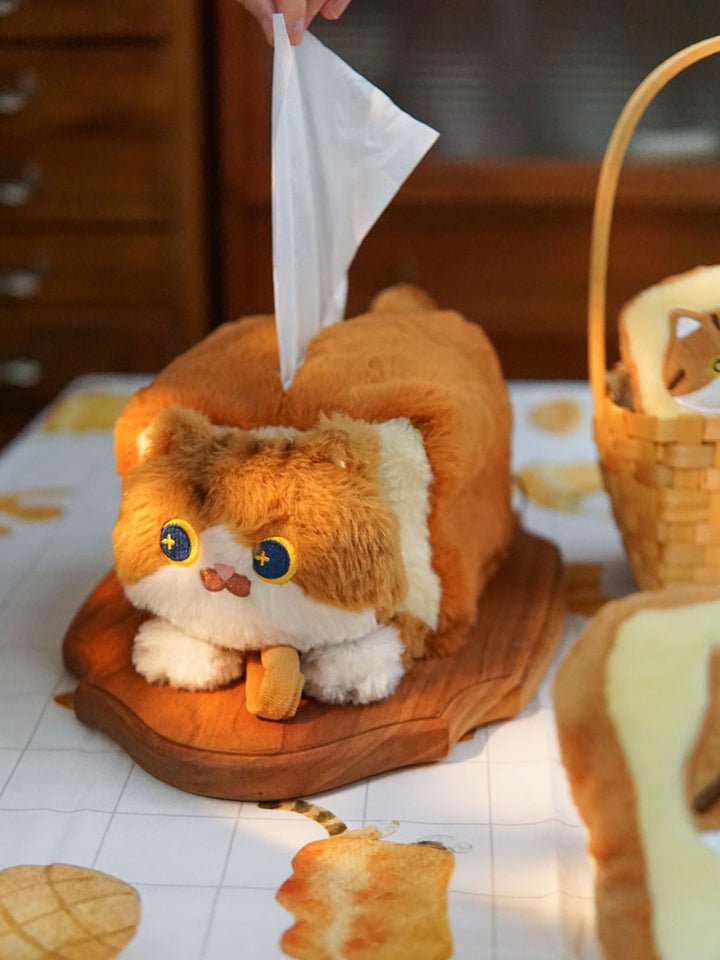 Cute Plush Cat Tissue Box