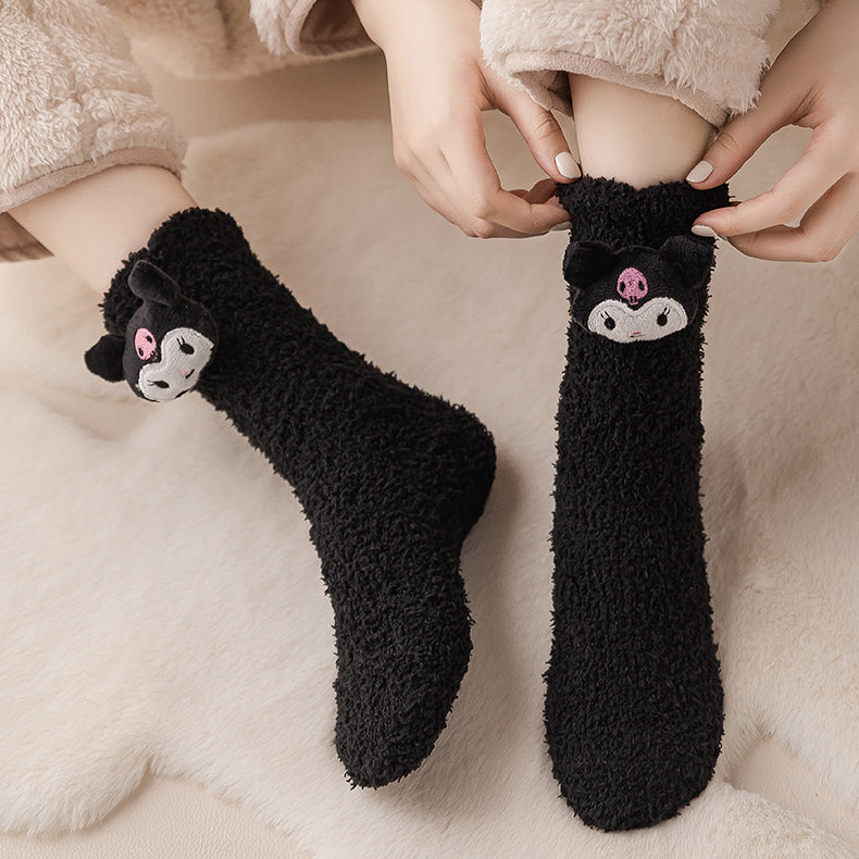 Cute Cartoon Autumn/Winter Socks 2 Pairs/set