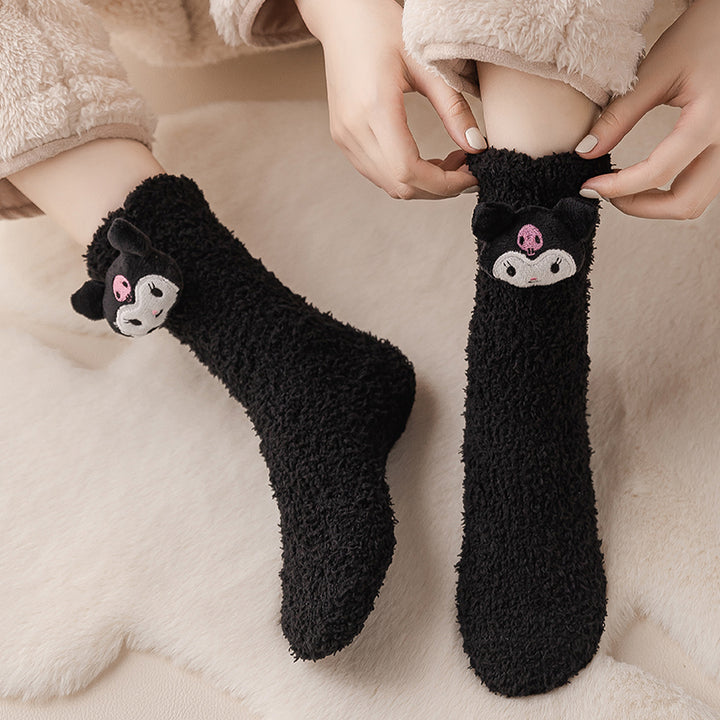 Cute Cartoon Autumn/Winter Socks 2 Pairs/set