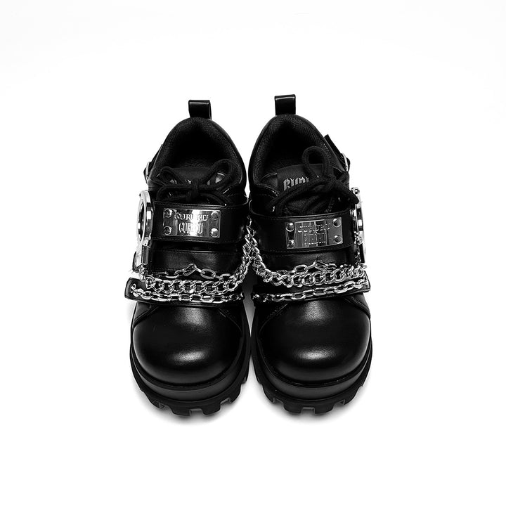 Grunge Y2K chain decoration Platform Shoes