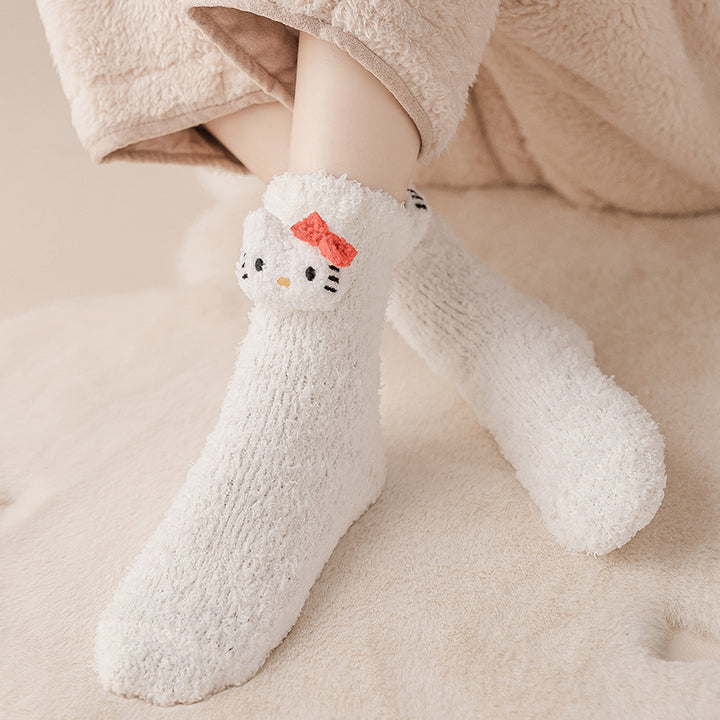 Cute Cartoon Autumn/Winter Socks 2 Pairs/set