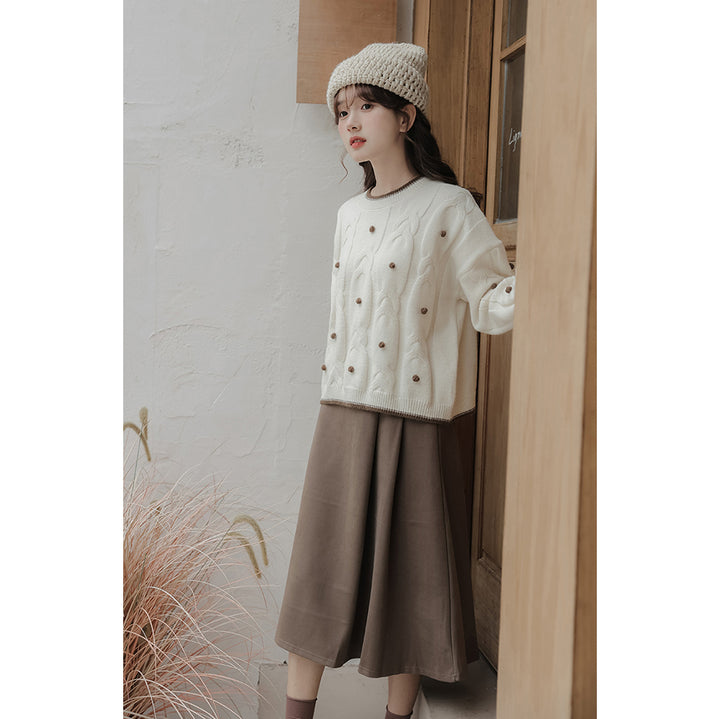 Japanese-style Vintage Loose Fit Autumn Winter Sweater