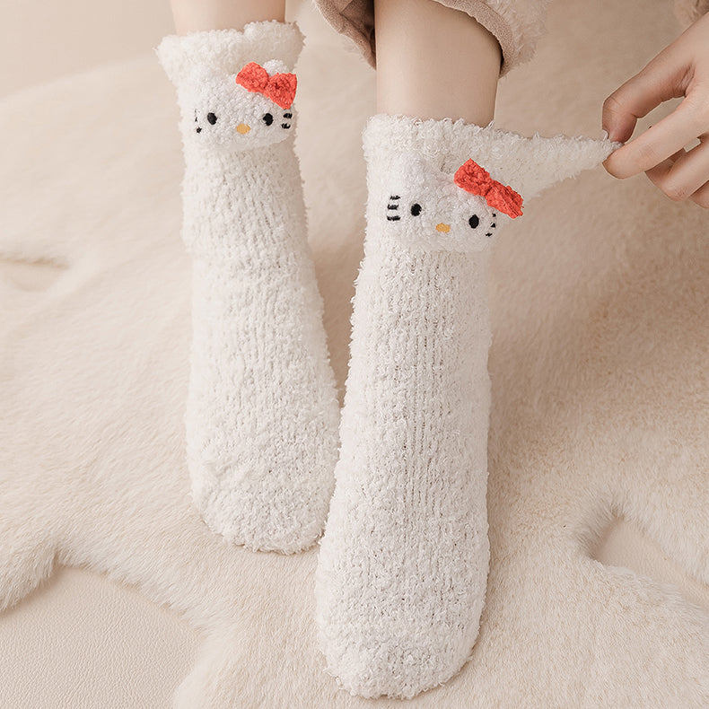 Cute Cartoon Autumn/Winter Socks 2 Pairs/set