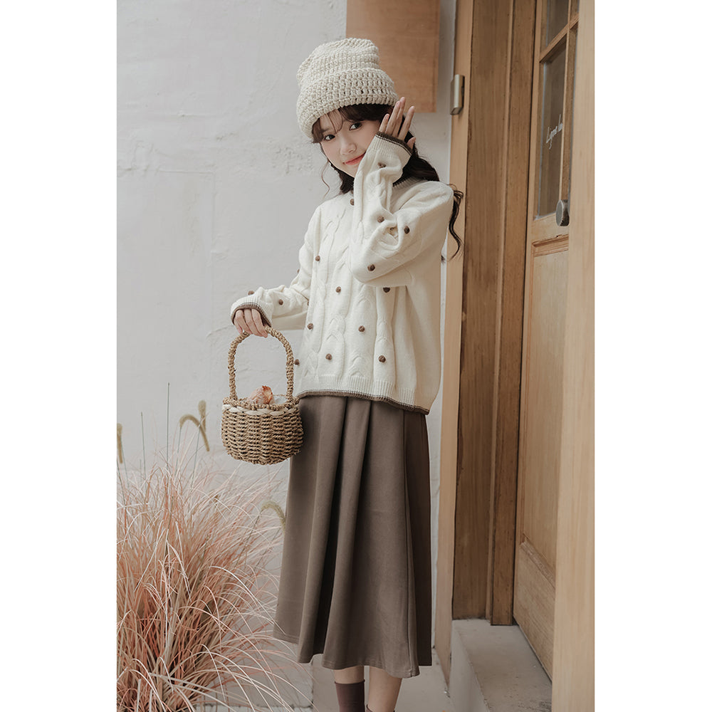 Japanese-style Vintage Loose Fit Autumn Winter Sweater