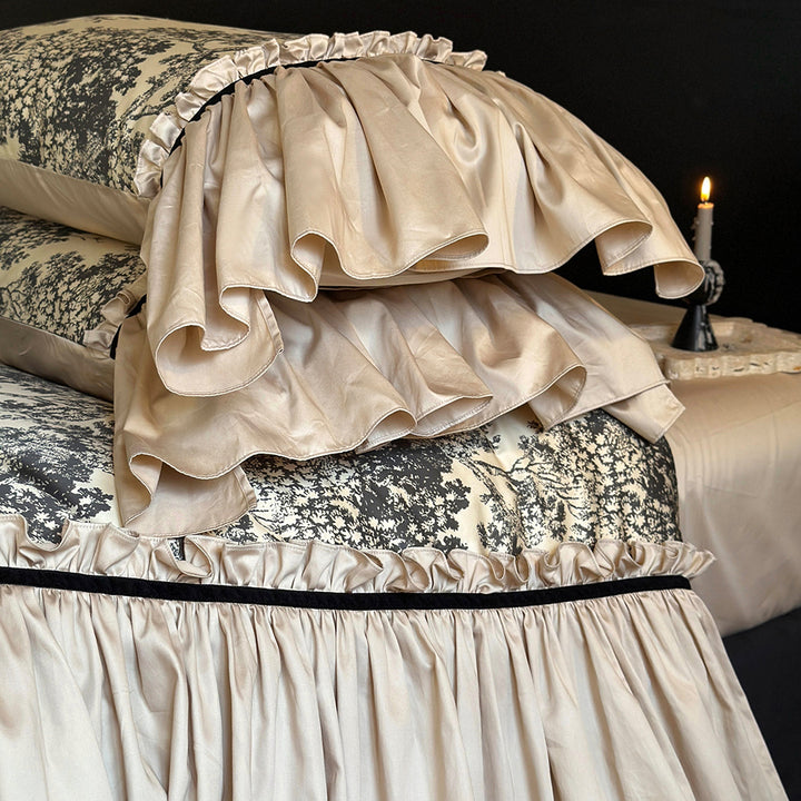 French Vintage Romantic Lace Cotton Duvet Cover