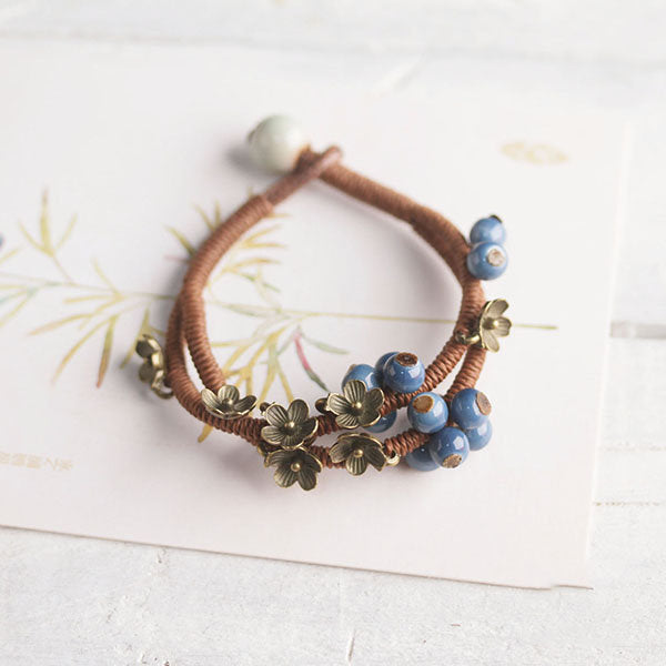 Handmade Blueberry Bracelet
