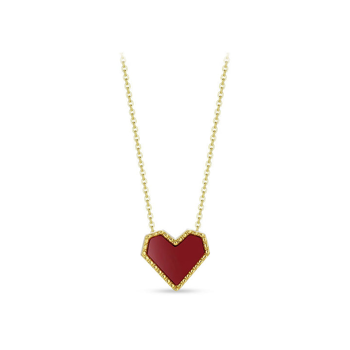 Red Heart-shaped Necklace