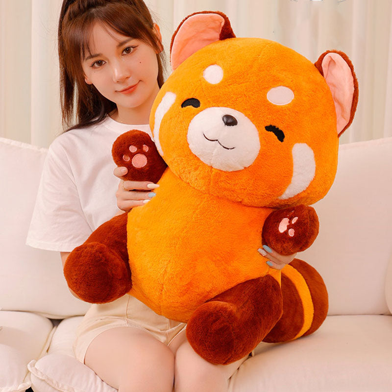 Happy Little Red Bear Plush Toy