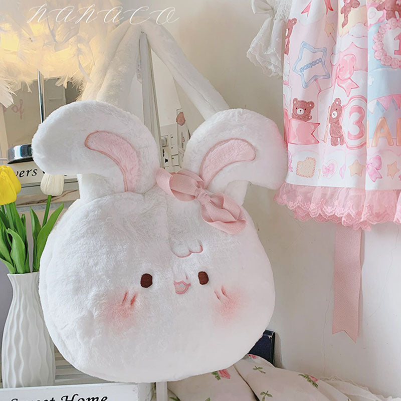 Cute Fuzzy Bunny Bag