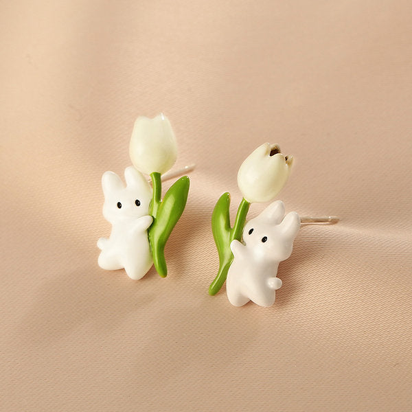 Tulip Bunny Earrings