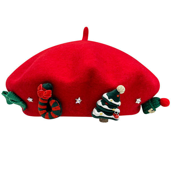 Festive Christmas Beret