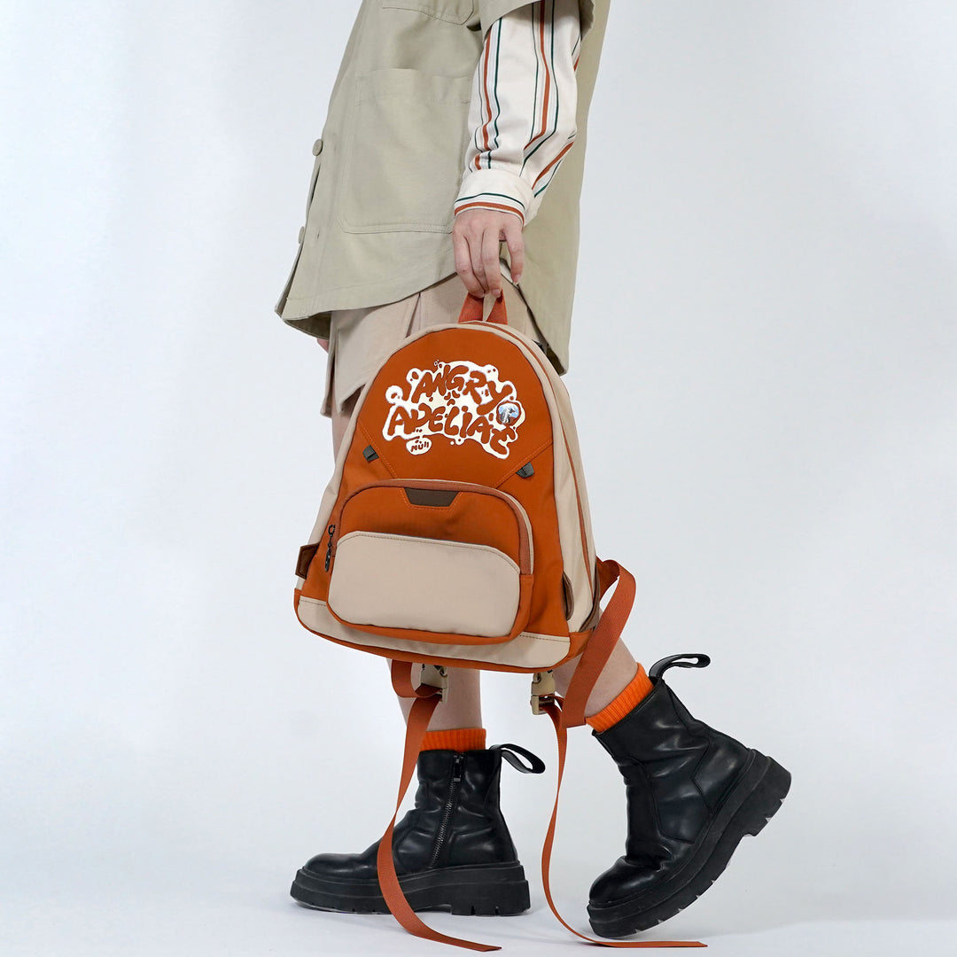 Japanese Style Letters Print Causal Backpack