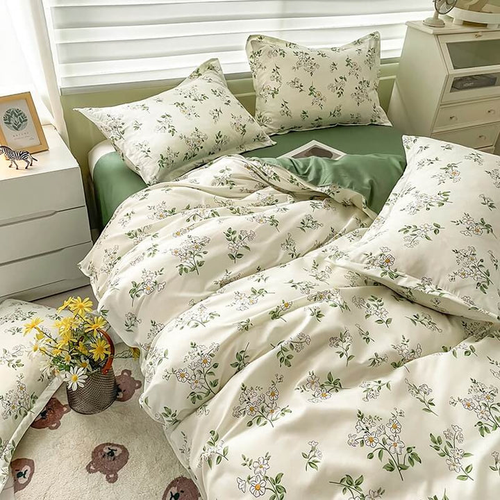 Vintage Chamomile Flower Bedding Set