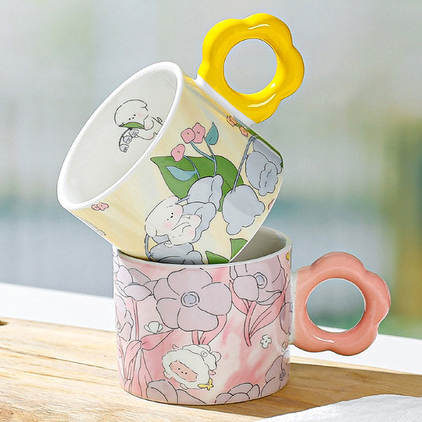 Tulip Bunny Coffee Cup