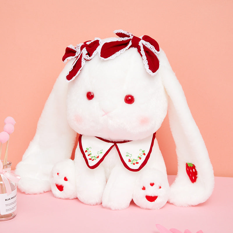 Bowknot Strawberry Bunny Plush Toys