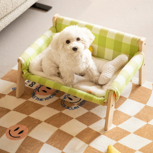 Wood Sofa Shaped Cat Bed