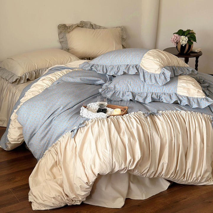 Vintage Farmhouse Cotton Bedding Set