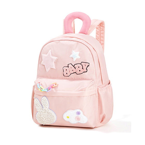 Cute Star Rabbit Cloud Letter Embroidery Backpack